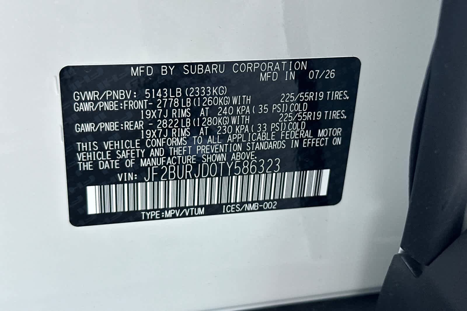New 2026 Subaru Outback Touring XT AWD/4WD image 35