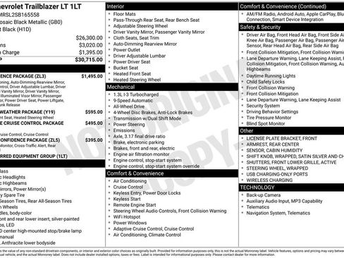 Used 2025 Chevrolet TrailBlazer LT w/ Convenience Package AWD/4WD image 6