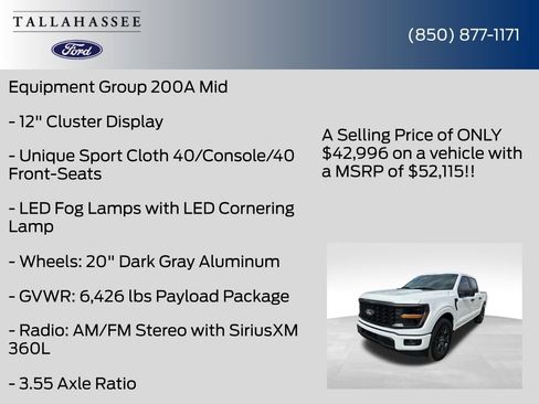 New 2026 Ford F150 STX w/ Equipment Group 200A image 11