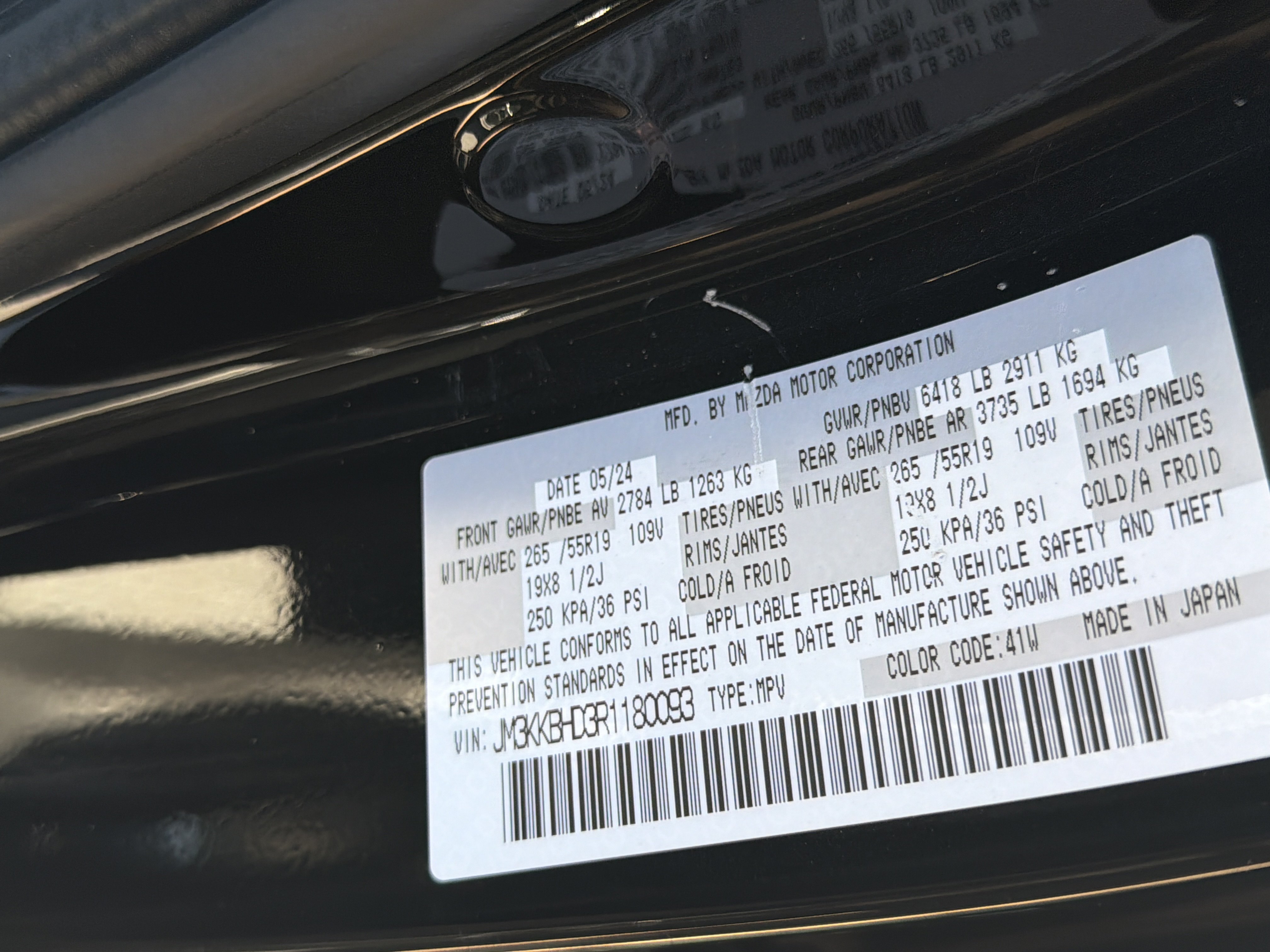 Certified 2024 MAZDA CX-90 3.3 Turbo w/ Preferred Package AWD/4WD image 23