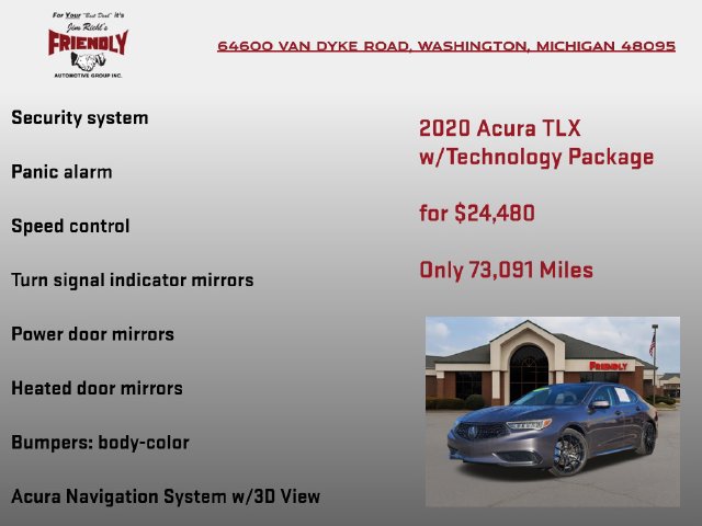 Used 2020 Acura TLX w/ Technology Package AWD/4WD image 30