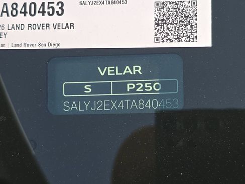New 2026 Land Rover Range Rover Velar S AWD/4WD image 36