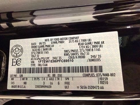 Used 2023 Ford F150 Tremor w/ Equipment Group 402A High AWD/4WD image 61