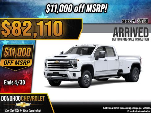 New 2026 Chevrolet Silverado 3500 High Country w/ High Country Premium Package AWD/4WD image 1