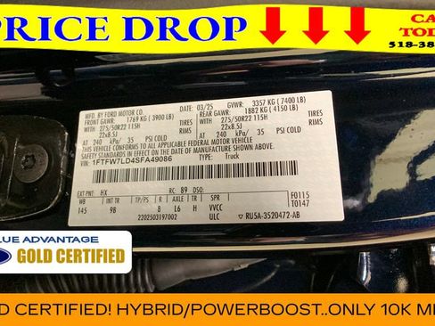 Certified 2025 Ford F150 Platinum w/ Equipment Group 702A High AWD/4WD image 57