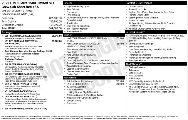 Used 2022 GMC Sierra 1500 SLT w/ SLT Premium Plus Package AWD/4WD image 13