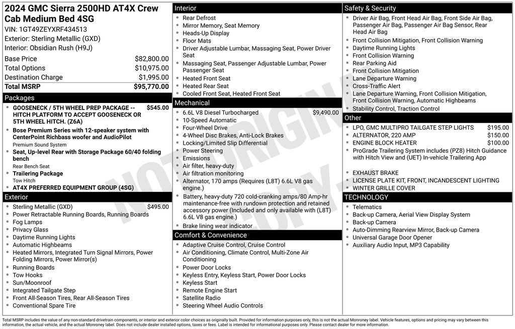 Used 2024 GMC Sierra 2500 AT4X AWD/4WD image 88