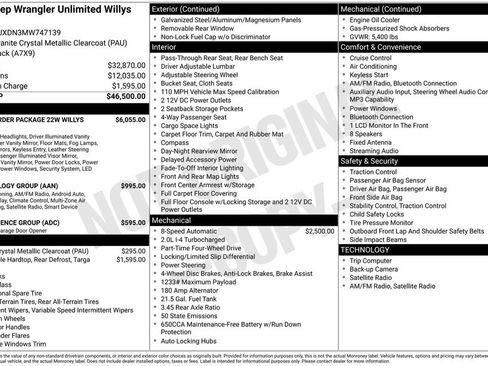 Used 2021 Jeep Wrangler Unlimited Willys image 2