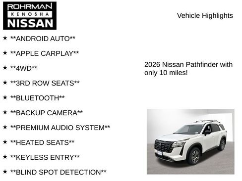 New 2026 Nissan Pathfinder SL AWD/4WD image 8