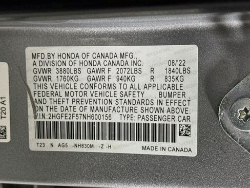Used 2022 Honda Civic Sport image 40