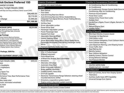 New 2026 Buick Enclave Preferred w/ Power Package FWD image 26