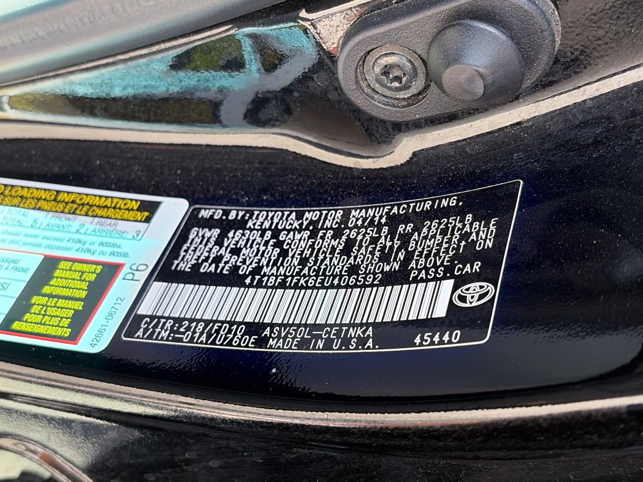 Used 2014 Toyota Camry LE FWD image 12