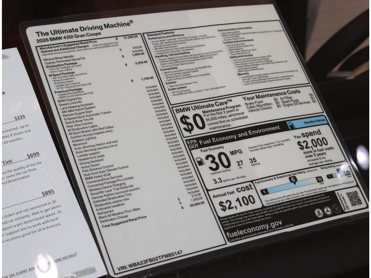 New 2026 BMW 430i w/ M Sport Package RWD image 24