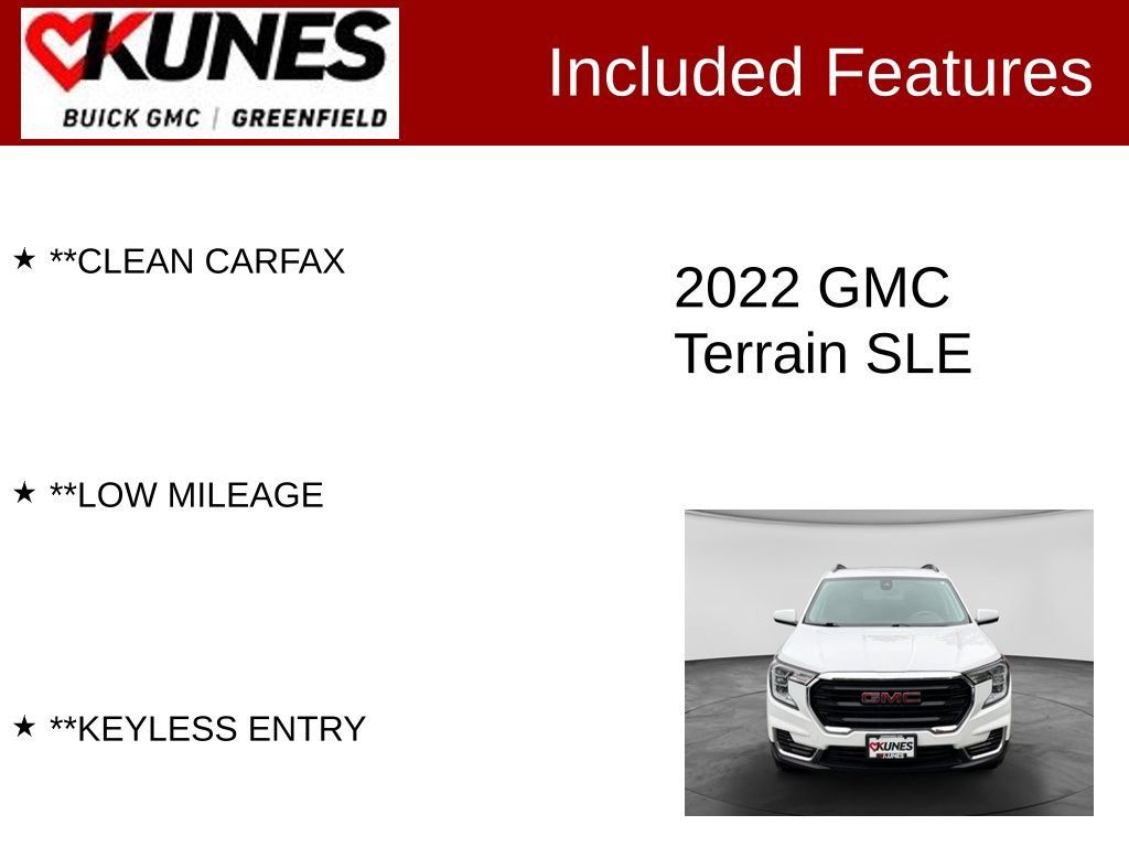 Used 2022 GMC Terrain SLE w/ Driver Convenience Package AWD/4WD image 3