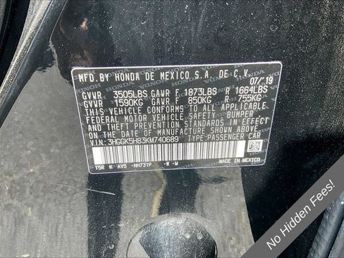 Used 2019 Honda Fit EX image 23