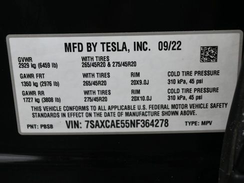 Used 2022 Tesla Model X image 7