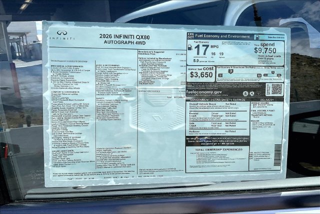 New 2026 INFINITI QX80 Autograph AWD/4WD image 16
