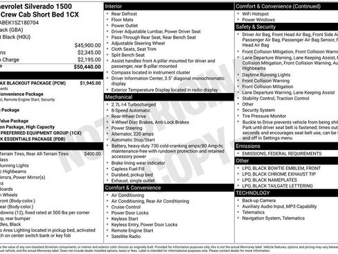 Used 2025 Chevrolet Silverado 1500 Custom w/ Turbomax Blackout Package image 4