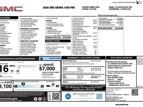 New 2026 GMC Sierra 1500 Pro w/ Pro Value Package AWD/4WD image 4