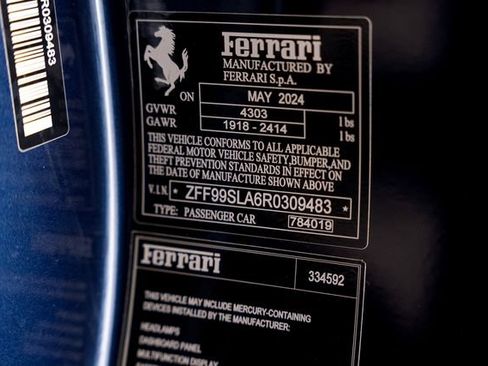 Certified 2024 Ferrari 296 GTB RWD image 61