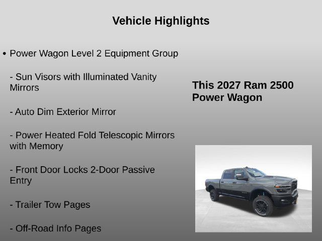 New 2027 RAM 2500 Power Wagon AWD/4WD image 31
