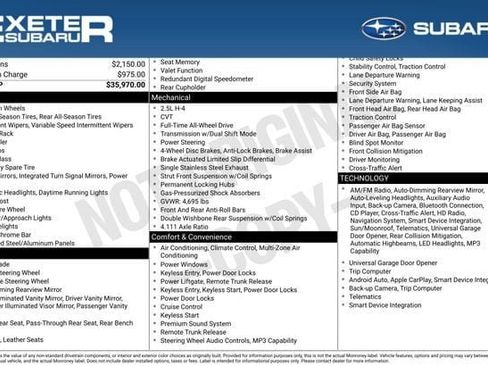 Used 2019 Subaru Outback 2.5i Limited image 1