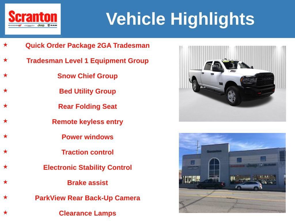 Certified 2024 RAM 3500 Tradesman w/ Bed Utility Group AWD/4WD image 6