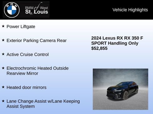 Used 2024 Lexus RX 350 F Sport w/ Convenience Package image 16