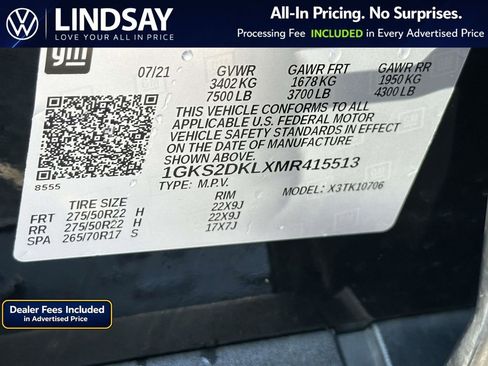 Used 2021 GMC Yukon Denali w/ Advanced Technology Package AWD/4WD image 28