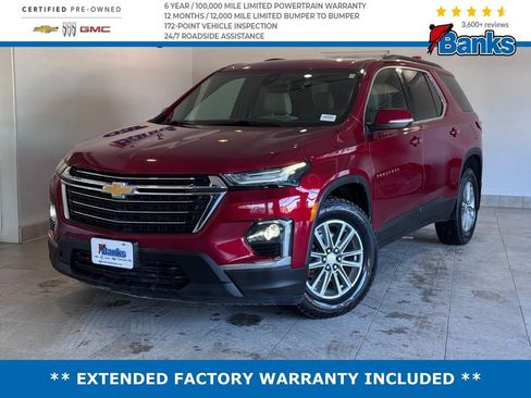 Certified 2023 Chevrolet Traverse LT w/ LPO, Floor Liner Package image 1
