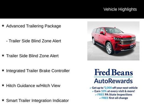 Used 2022 Chevrolet Suburban High Country w/ Max Trailering Package AWD/4WD image 10