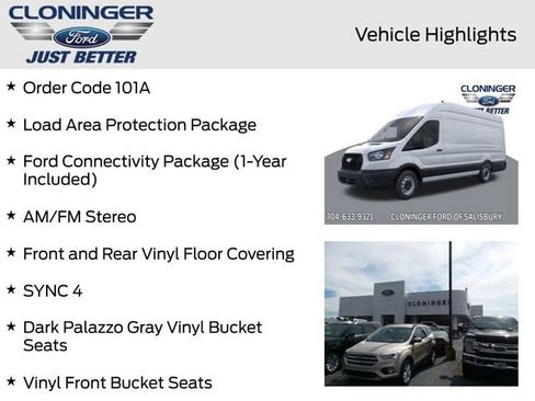 New 2026 Ford Transit 350 148 High Roof Extended w/ Load Area Protection Package RWD image 11