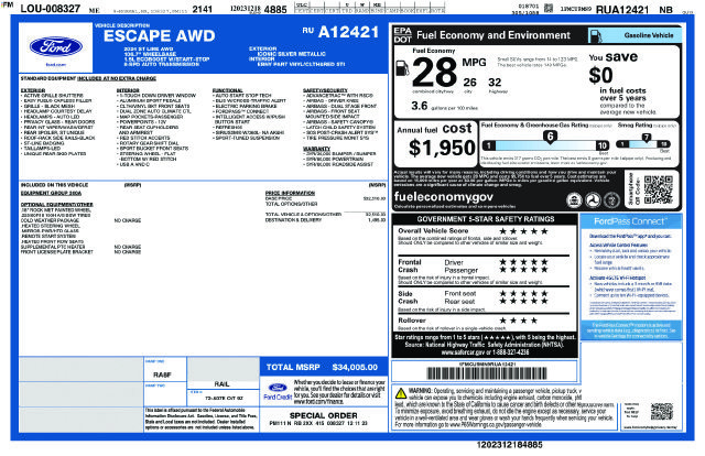 Used 2024 Ford Escape ST-Line AWD/4WD image 29
