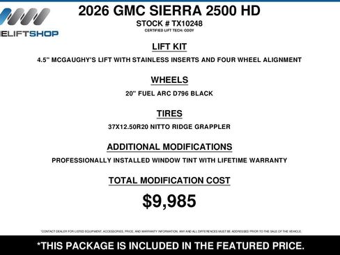 Used 2026 GMC Sierra 2500 Denali w/ Denali Reserve Package AWD/4WD image 2