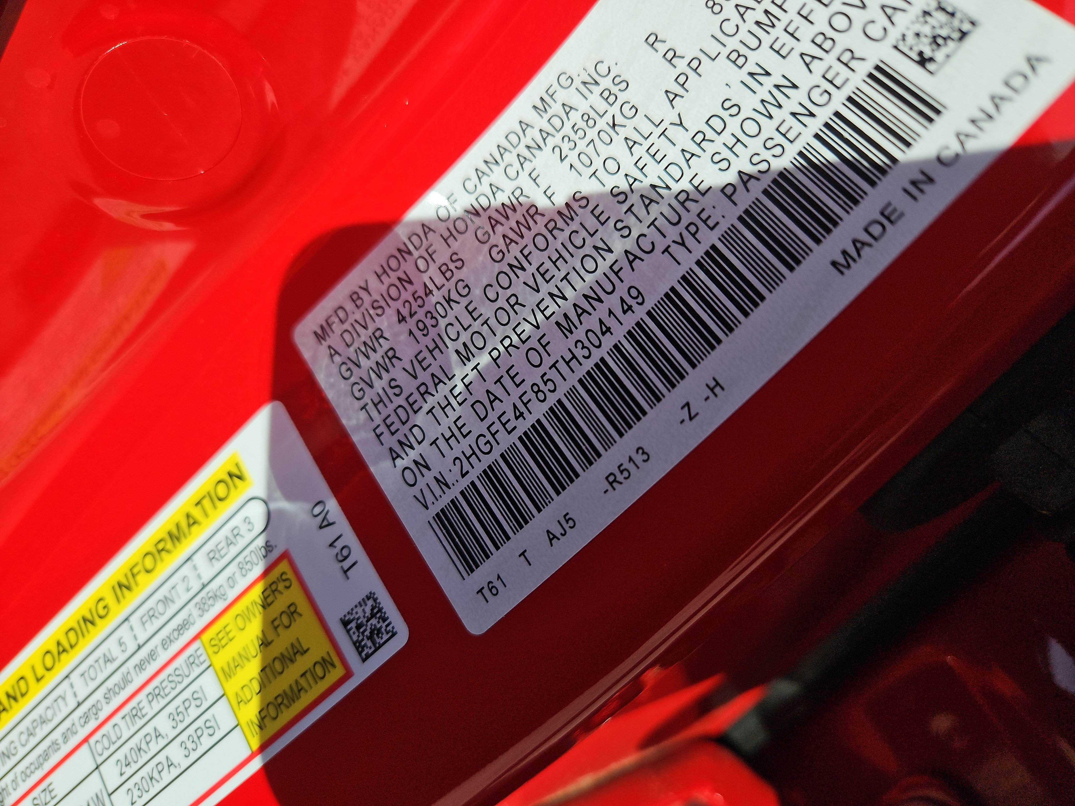 Certified 2026 Honda Civic Sport image 7