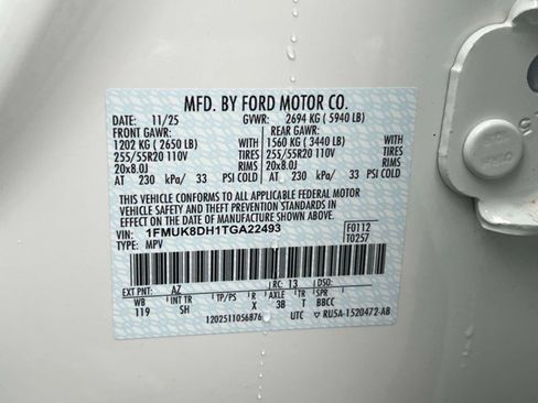Used 2026 Ford Explorer Active w/ Active Comfort Package AWD/4WD image 25