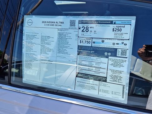 New 2026 Nissan Altima 2.5 SR w/ SR Premium Package AWD/4WD image 5