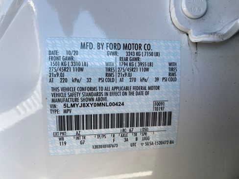 Used 2021 Lincoln Aviator Grand Touring w/ Equipment Group 301A image 35