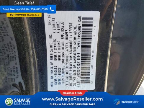 Used 2016 Honda Accord LX image 16