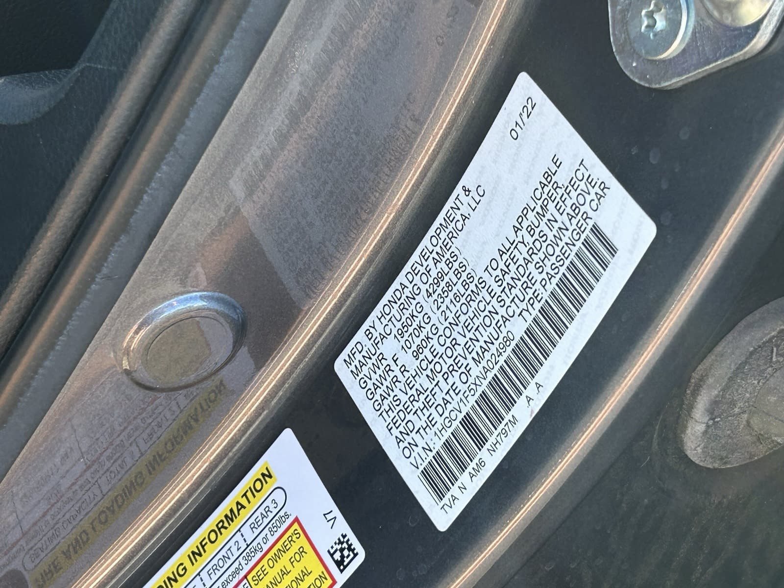 Certified 2022 Honda Accord EX-L image 35