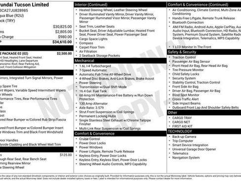 Used 2018 Hyundai Tucson Limited w/ Ultimate Package 02 AWD/4WD image 43