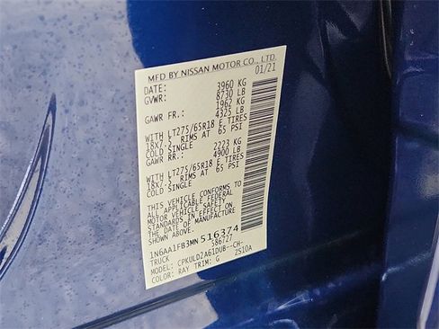 Used 2021 Nissan Titan PRO-4X w/ Pro-4x Convenience Package image 15