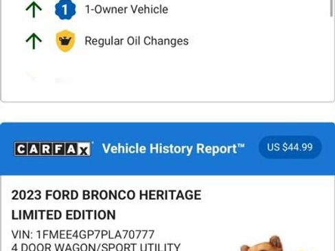 Used 2023 Ford Bronco Heritage Edition image 5