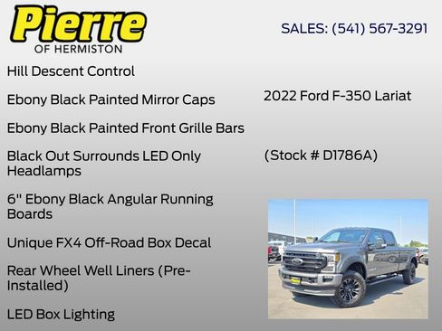 Used 2022 Ford F350 Lariat w/ Black Appearance Package AWD/4WD image 36