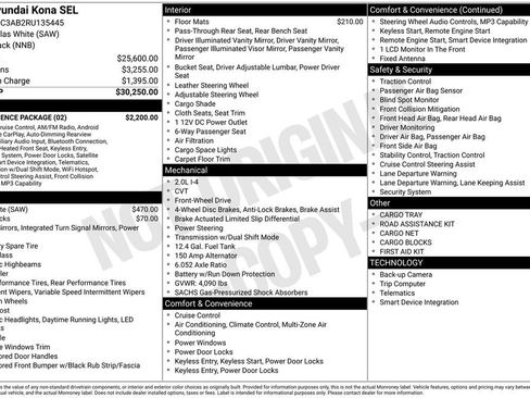 Certified 2024 Hyundai Kona SEL w/ Convenience Package FWD image 7