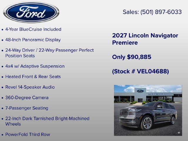 New 2027 Lincoln Navigator Premiere AWD/4WD image 6