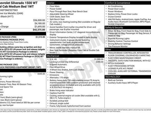 Certified 2021 Chevrolet Silverado 1500 W/T w/ WT Value Package image 19