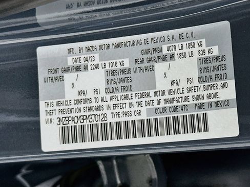 Used 2023 MAZDA MAZDA3 s FWD image 33