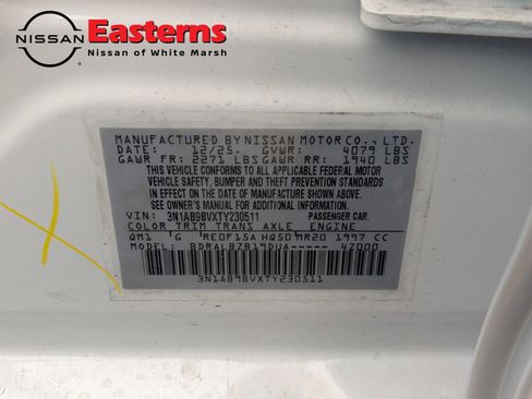 New 2026 Nissan Sentra S w/ Floor Mat Package image 28