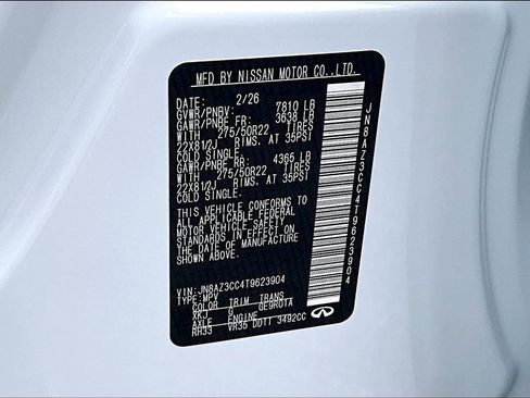 New 2026 INFINITI QX80 Autograph AWD/4WD image 18